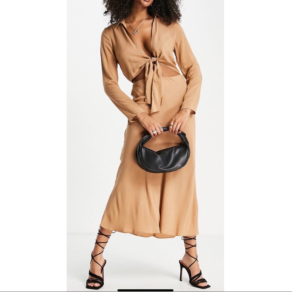 Cut-Out Midi Dress